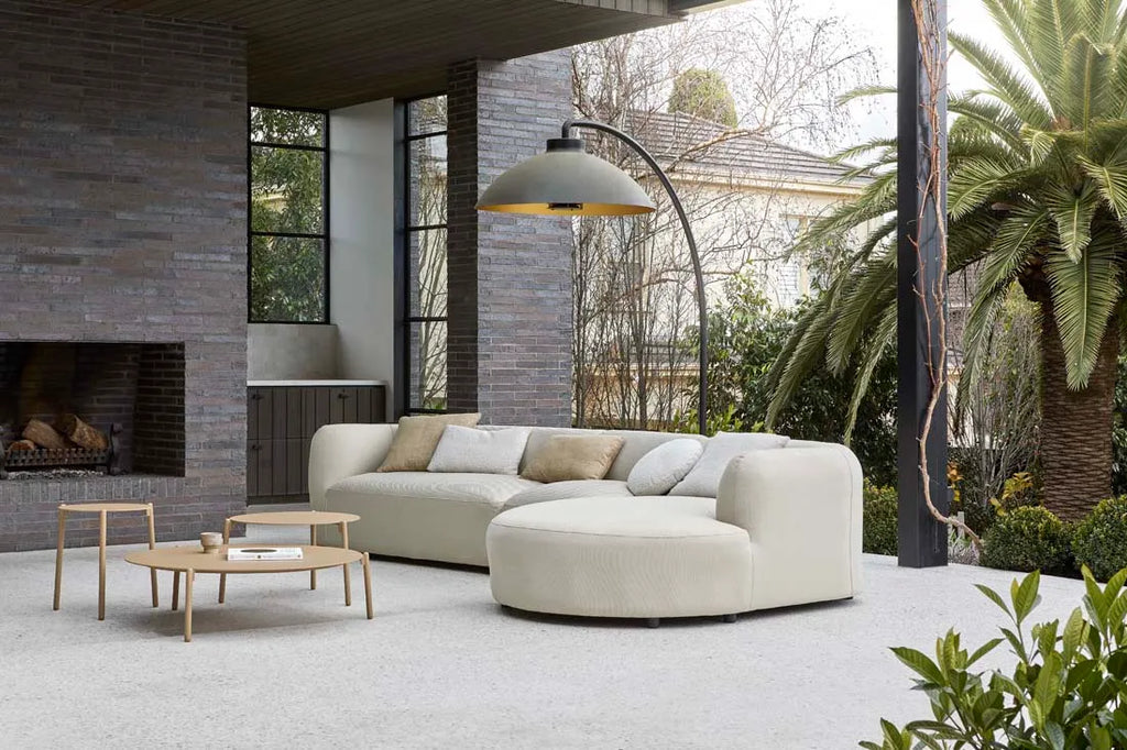 Aruba Curve Two Seater Centre Sofa Sand Dune