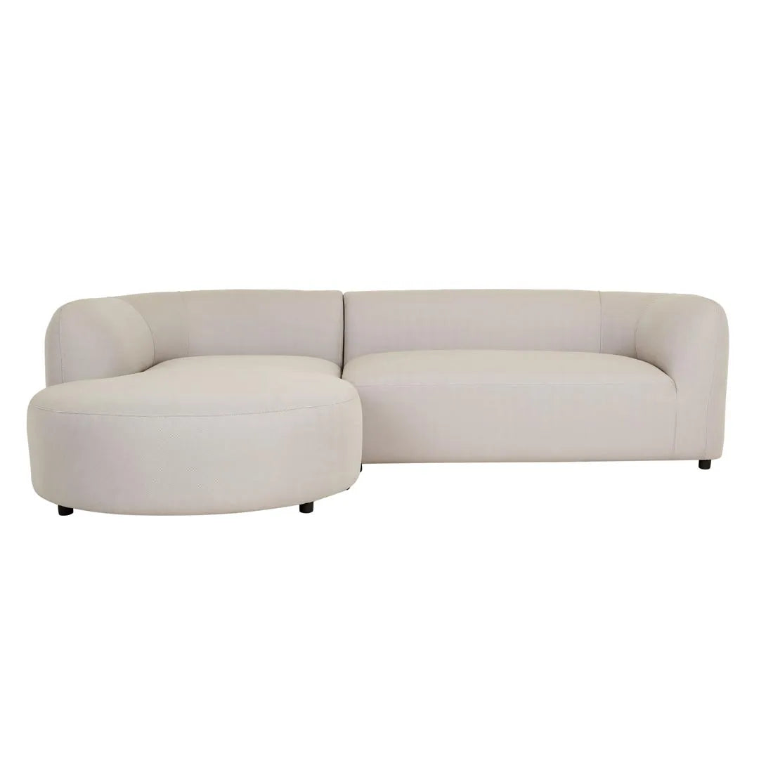 Aruba Curve Right Arm Sofa Misty Grey