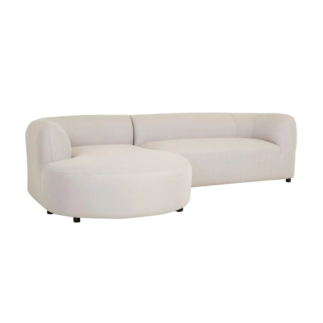 Aruba Curve Right Arm Sofa Misty Grey