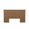 Madrid Tufted Bedhead Queen Toffee Weave