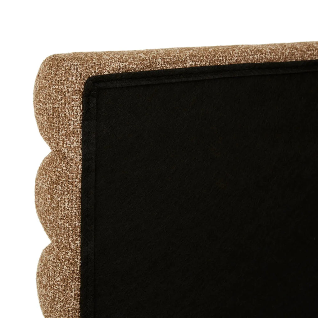 Madrid Tufted Bedhead King Toffee Weave