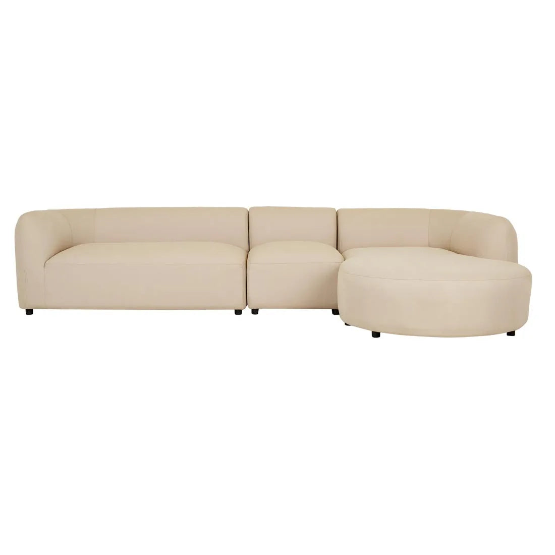 Aruba Curve Right Chaise Sand Dune