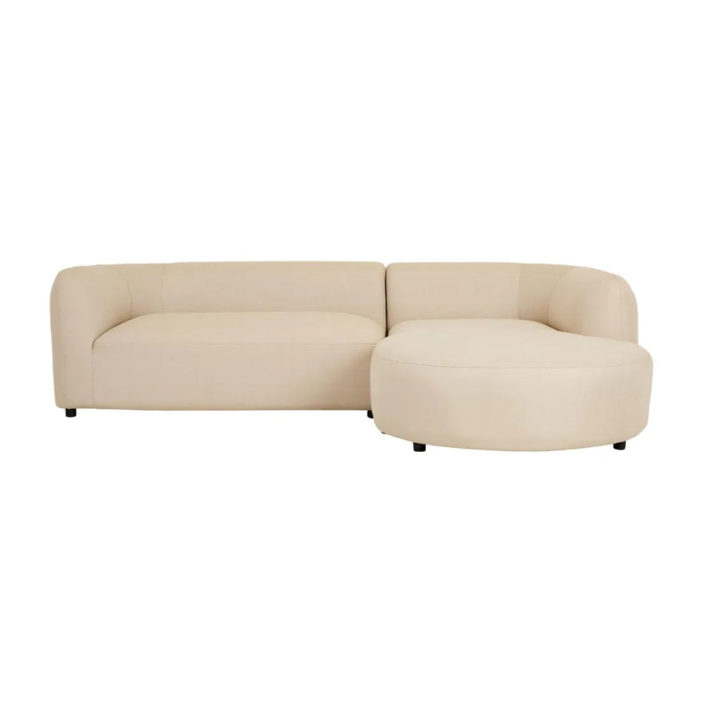 Aruba Curve Left Arm Sofa Sand Dune