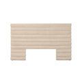 Madrid Tufted Bedhead Queen Soft Wheat