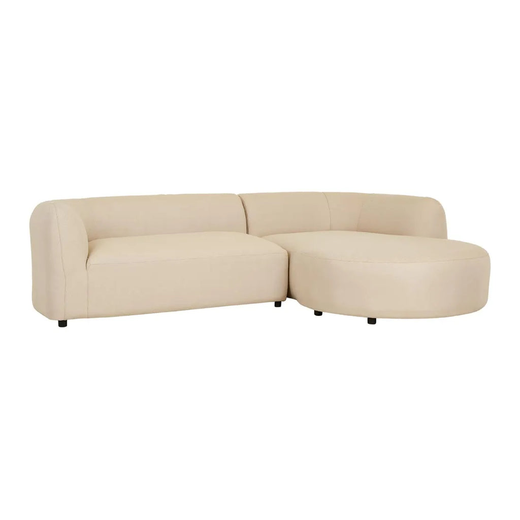 Aruba Curve Right Arm Sofa Sand Dune