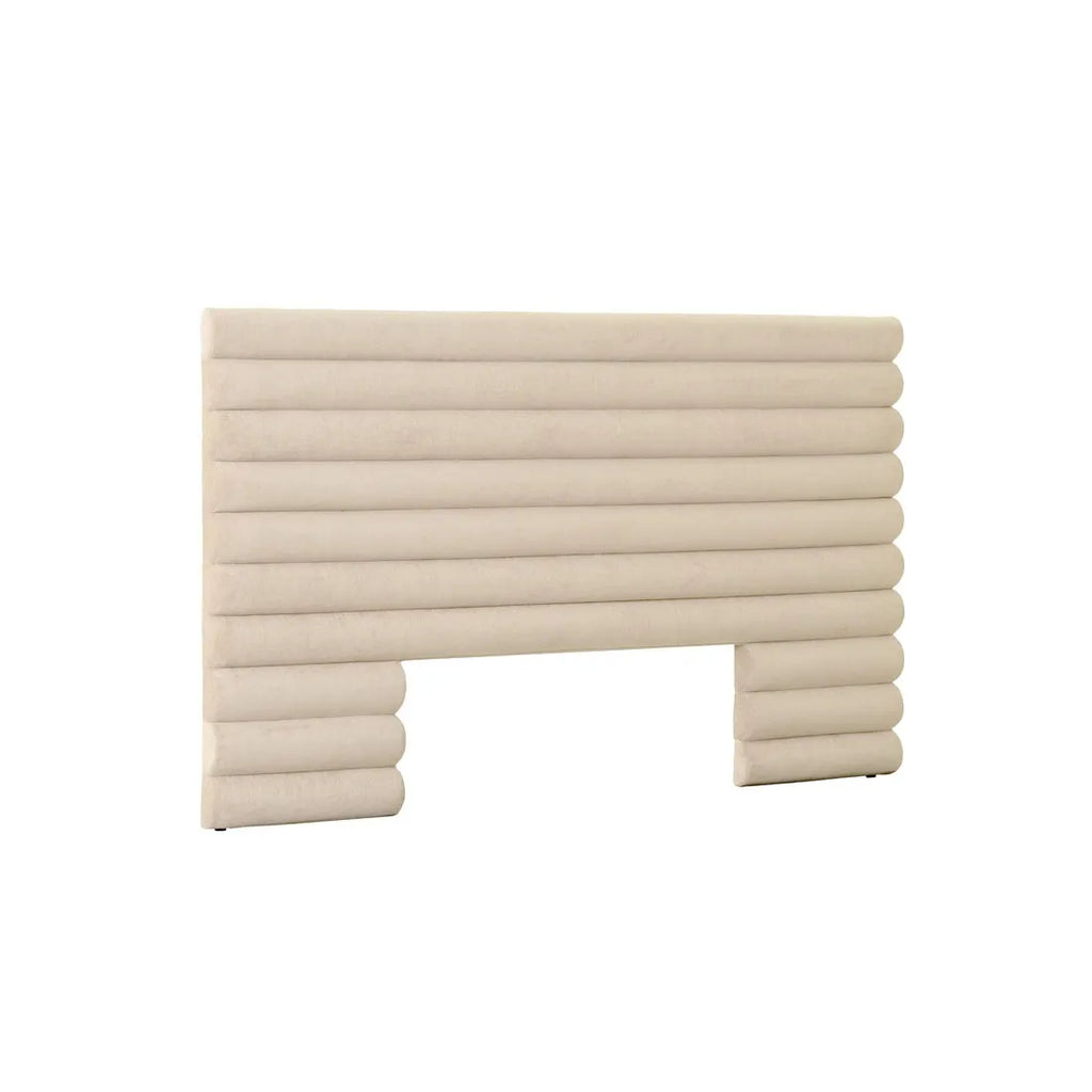 Madrid Tufted Bedhead Queen Soft Wheat