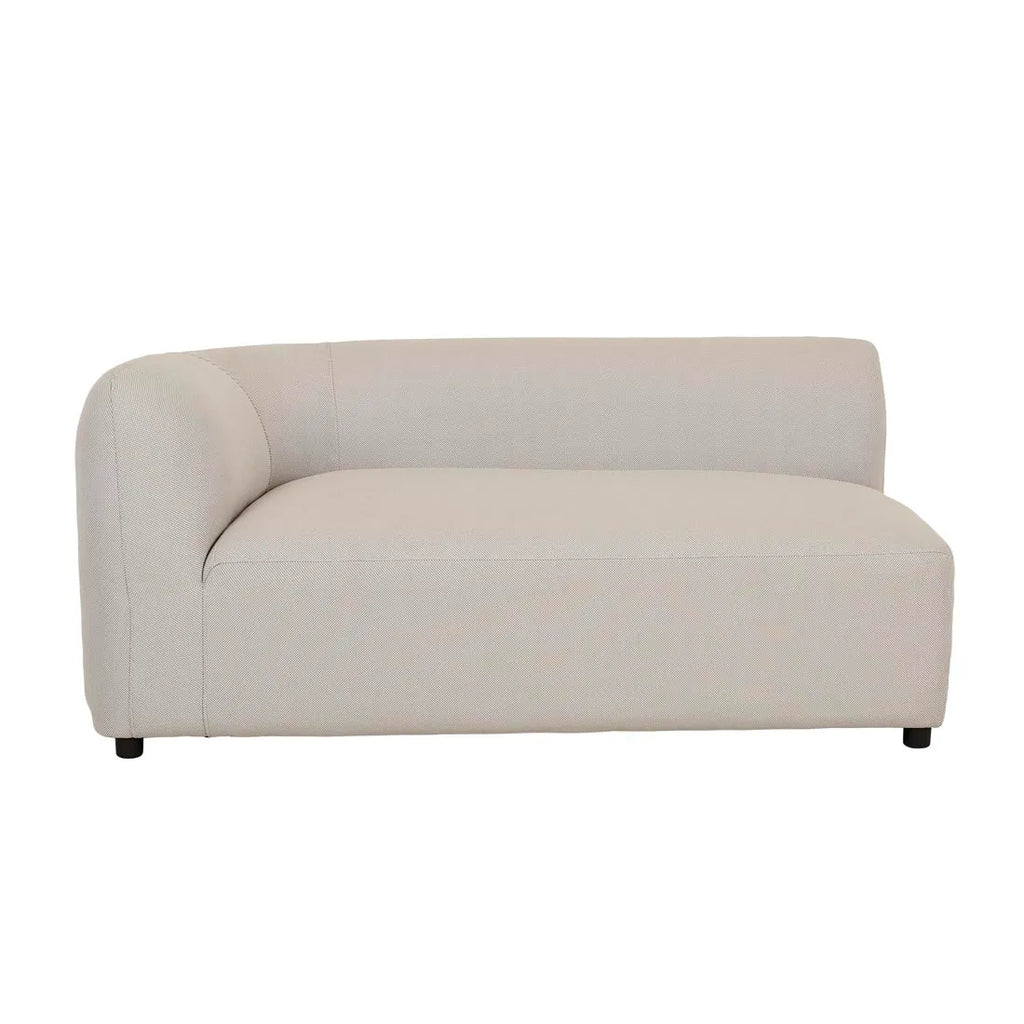 Aruba Curve Left Arm Sofa Misty Grey