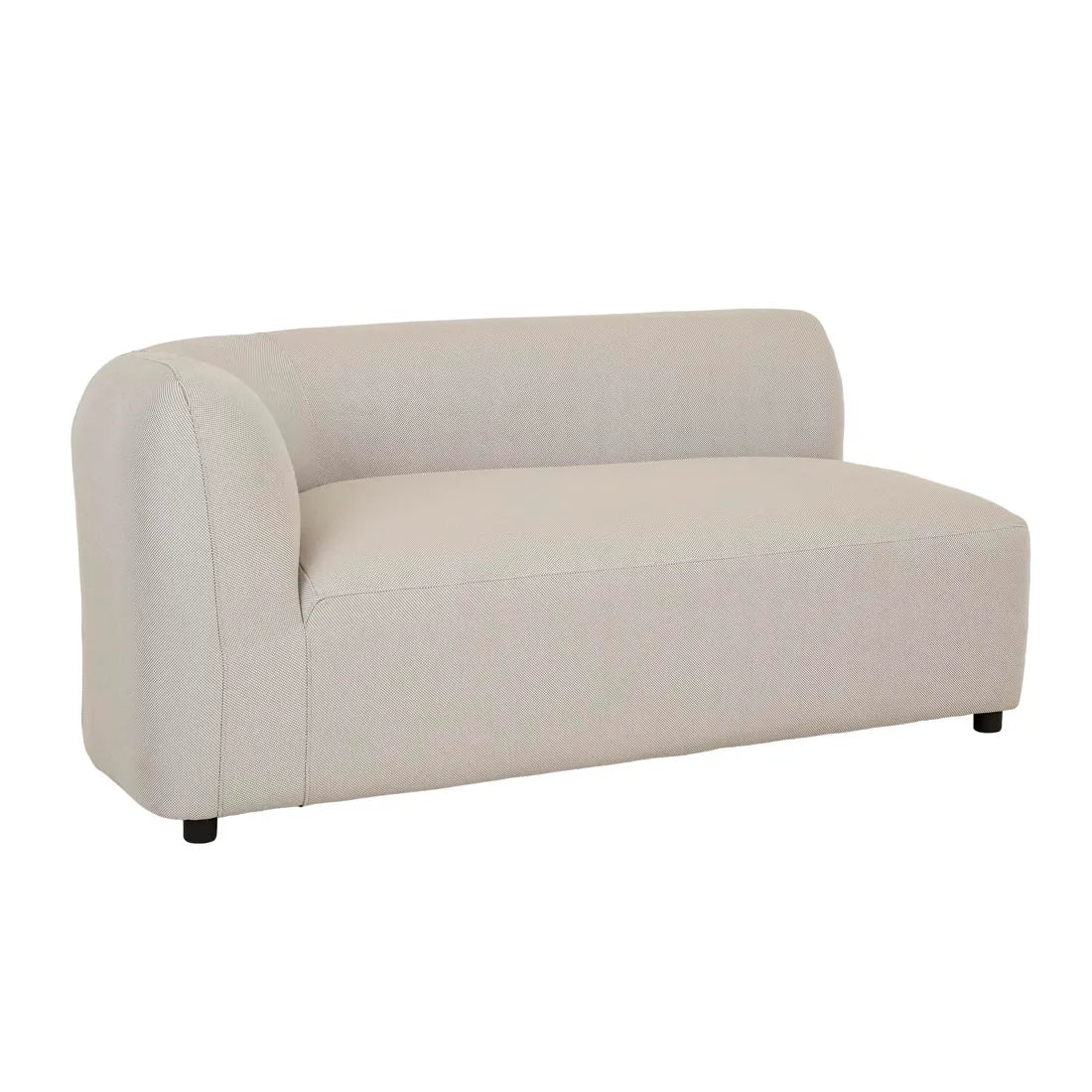 Aruba Curve Left Arm Sofa Misty Grey
