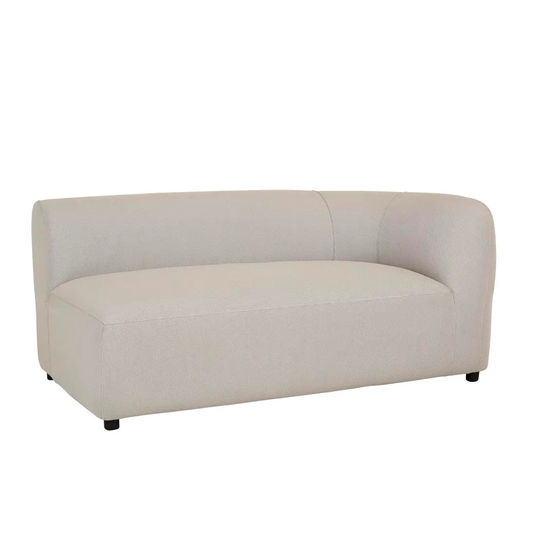 Aruba Curve Right Arm Sofa Misty Grey