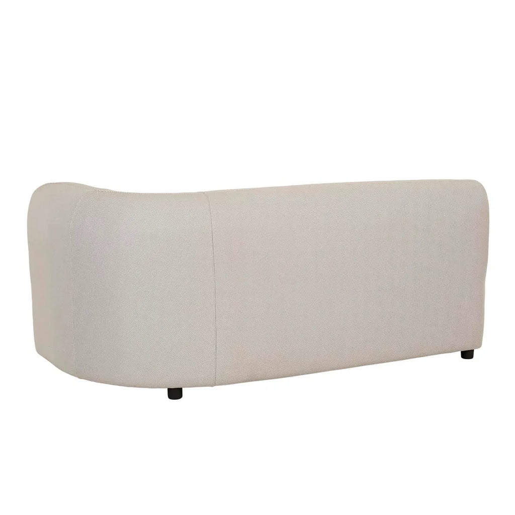 Aruba Curve Right Arm Sofa Misty Grey