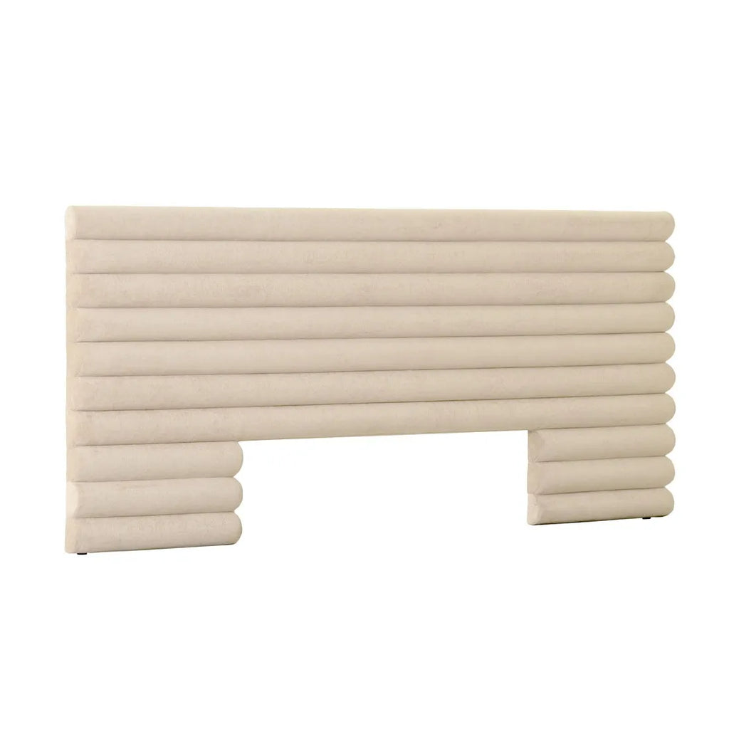 Madrid Tufted Bedhead King Soft Wheat