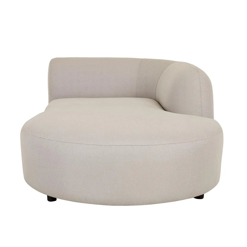 Aruba Curve Right Chaise Misty Grey