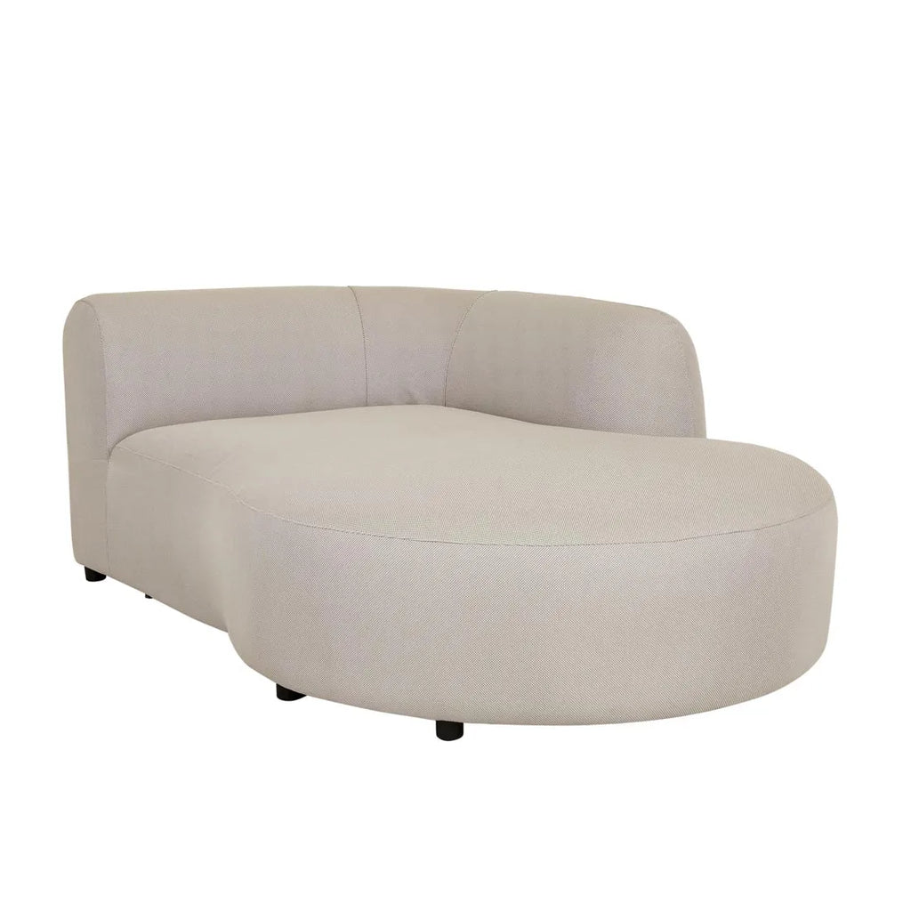 Aruba Curve Right Chaise Misty Grey