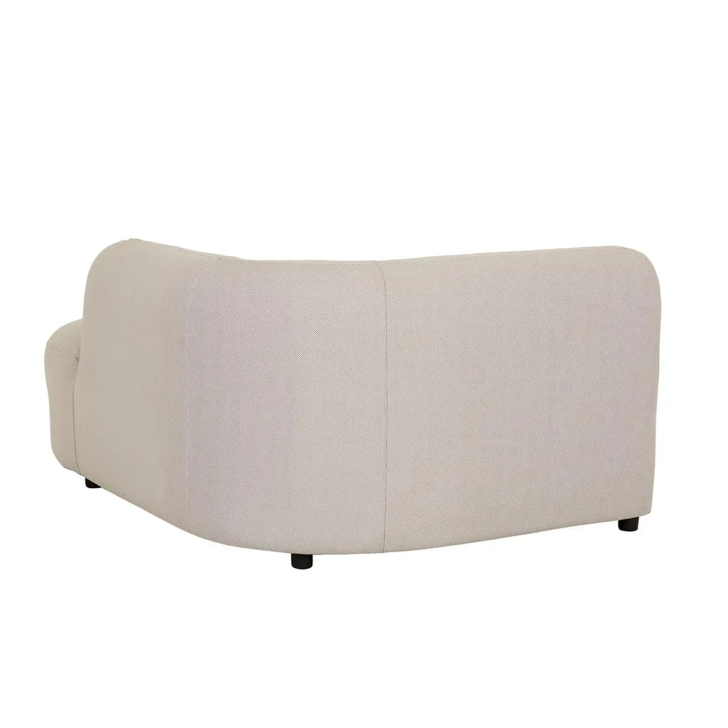 Aruba Curve Right Chaise Misty Grey