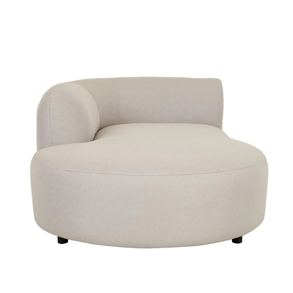 Aruba Curve Left Chaise Misty Grey