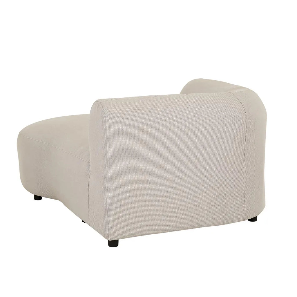 Aruba Curve Left Chaise Misty Grey