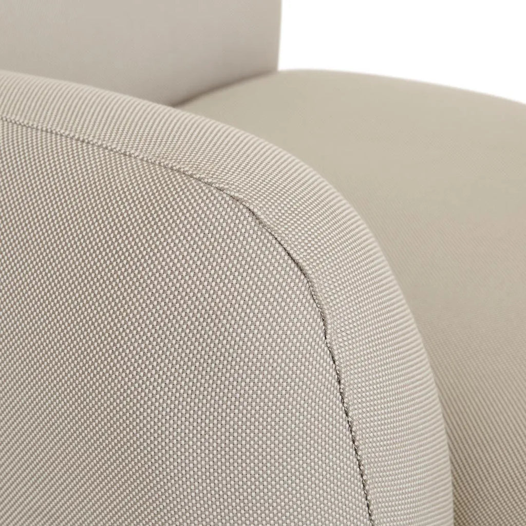 Aruba Curve Left Chaise Misty Grey