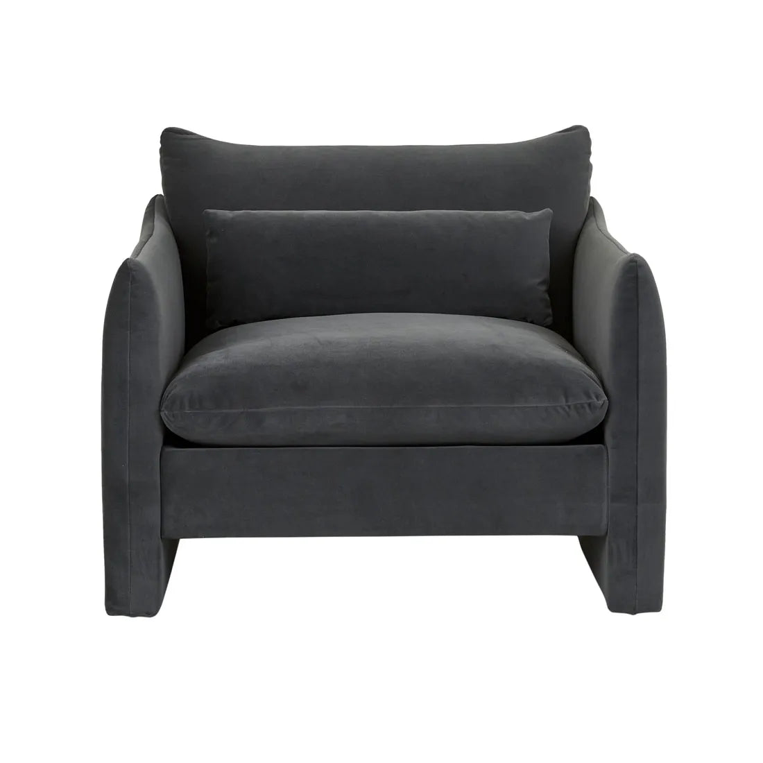 Sidney Peak Sofa Chair Nocturne Velvet