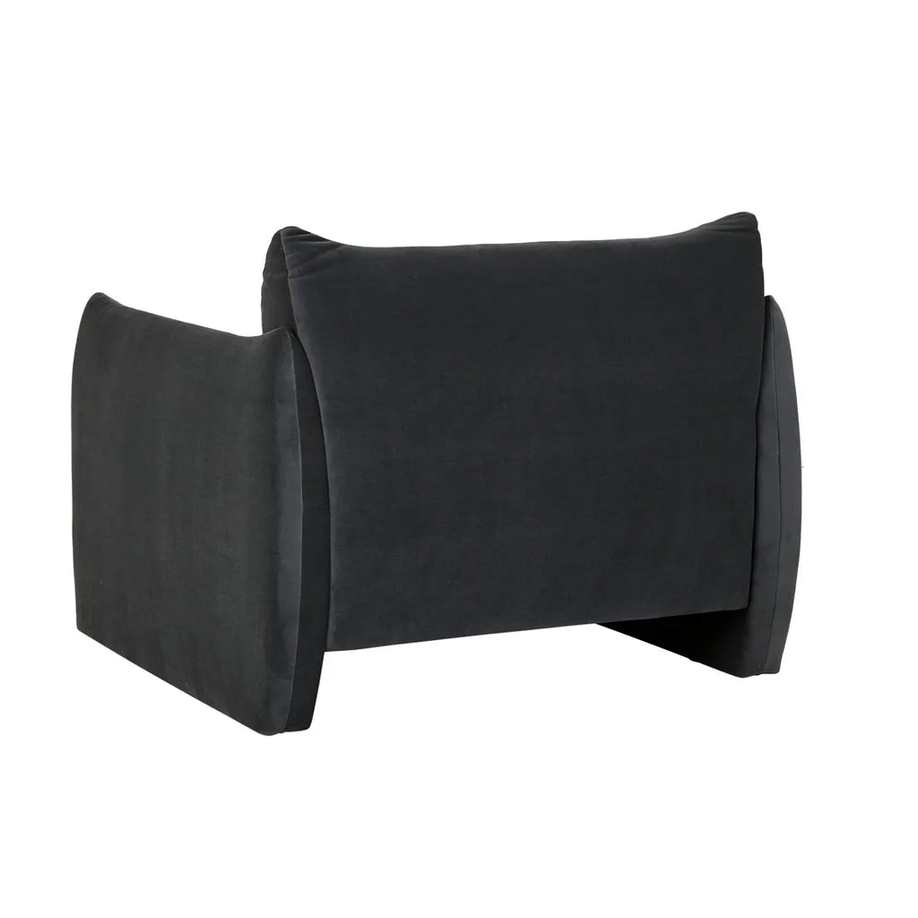 Sidney Peak Sofa Chair Nocturne Velvet
