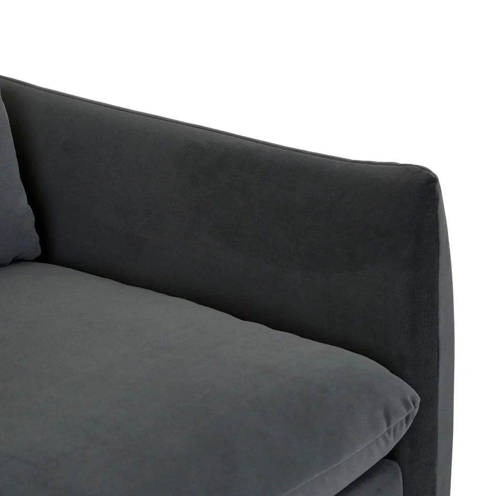 Sidney Peak Sofa Chair Nocturne Velvet