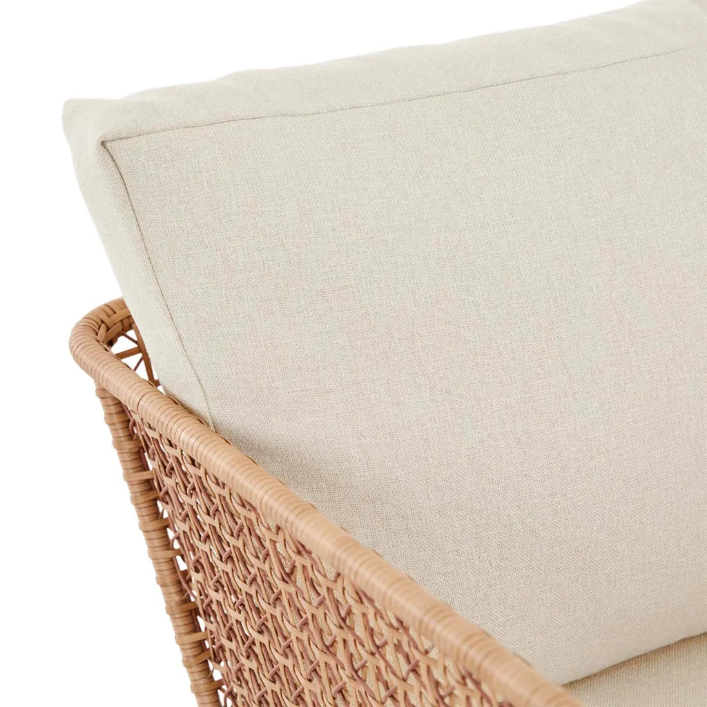 Cabana Sleigh Armchair Natural