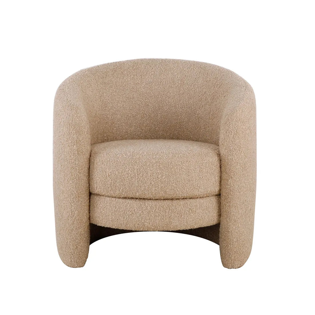 Kennedy Tenner Chair Beige Chunky Boucle