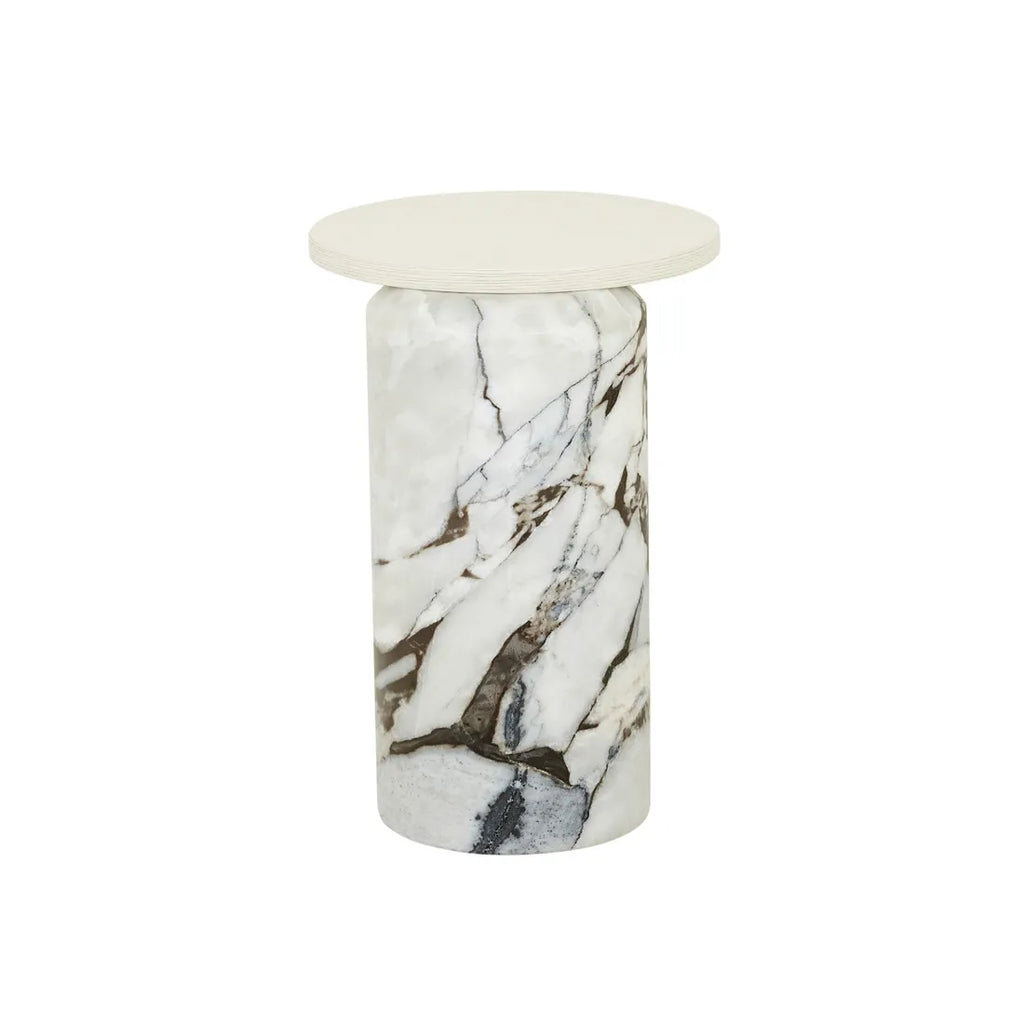 Pablo Side Table Shell/Ocean Marble
