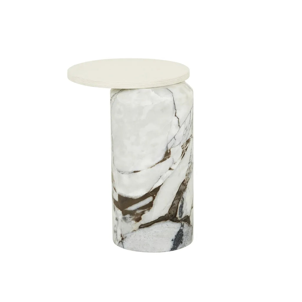 Pablo Side Table Shell/Ocean Marble