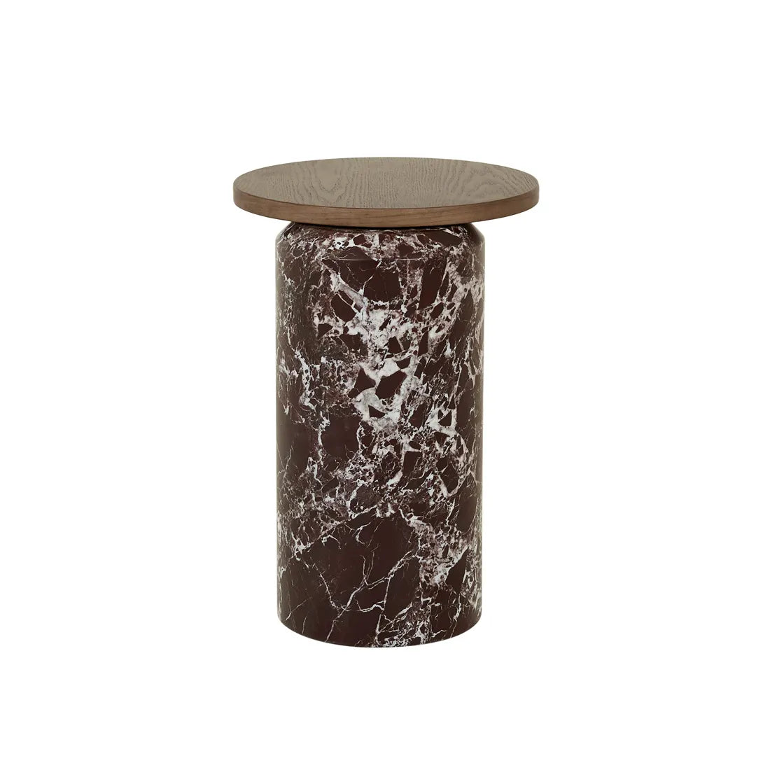 Pablo Side Table Smoked Ash/Rouge Marble