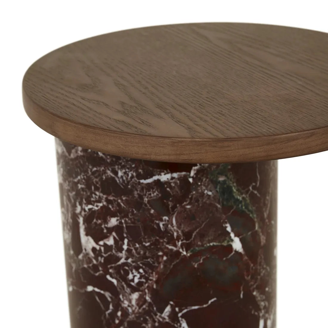 Pablo Side Table Smoked Ash/Rouge Marble
