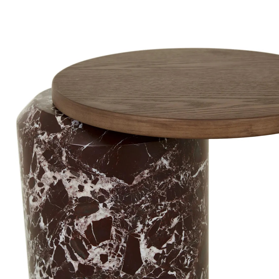 Pablo Side Table Smoked Ash/Rouge Marble