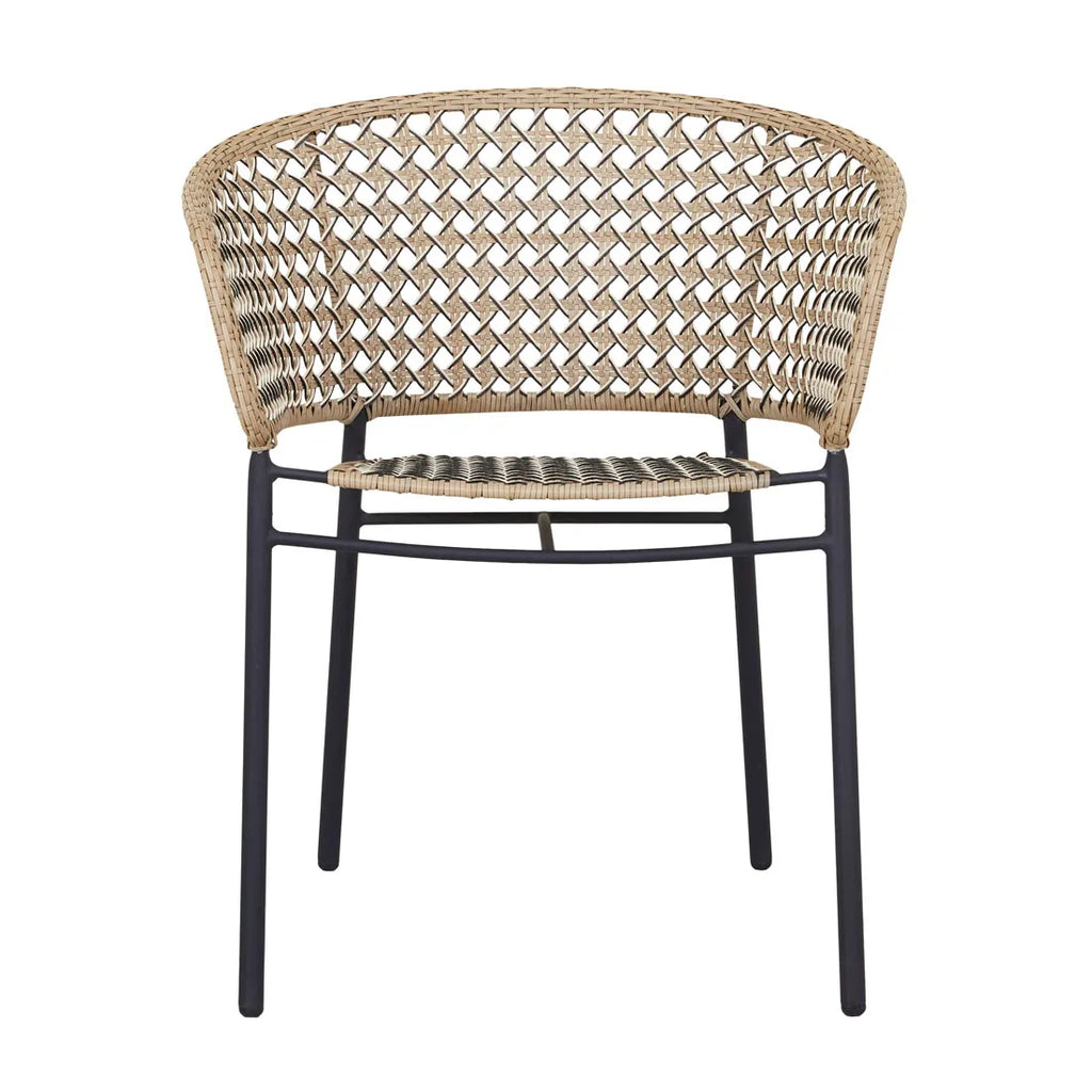 Cabana Lace Dining Chair Linen Indigo