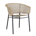 Cabana Lace Dining Chair Linen Indigo