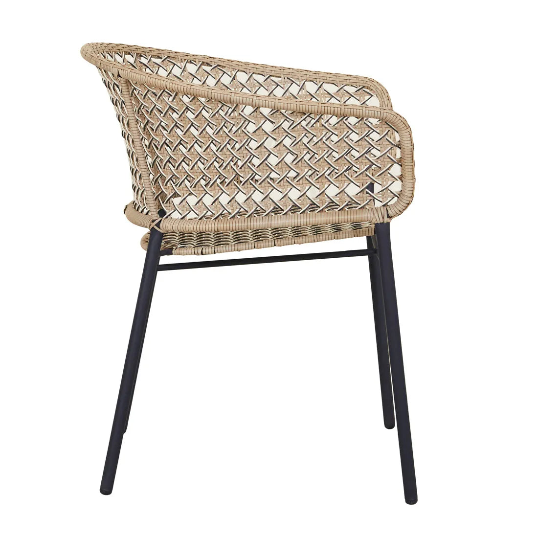 Cabana Lace Dining Chair Linen Indigo