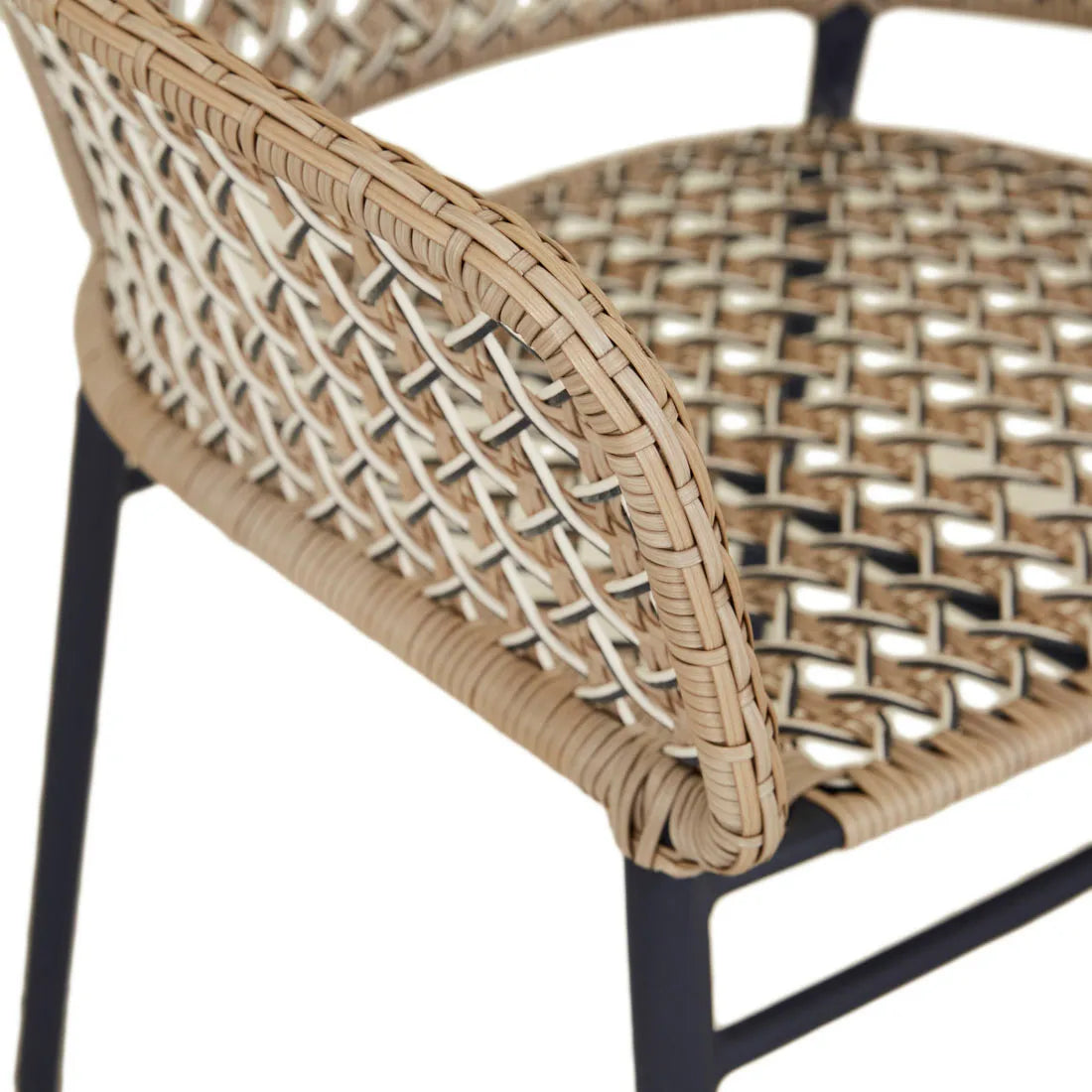 Cabana Lace Dining Chair Linen Indigo