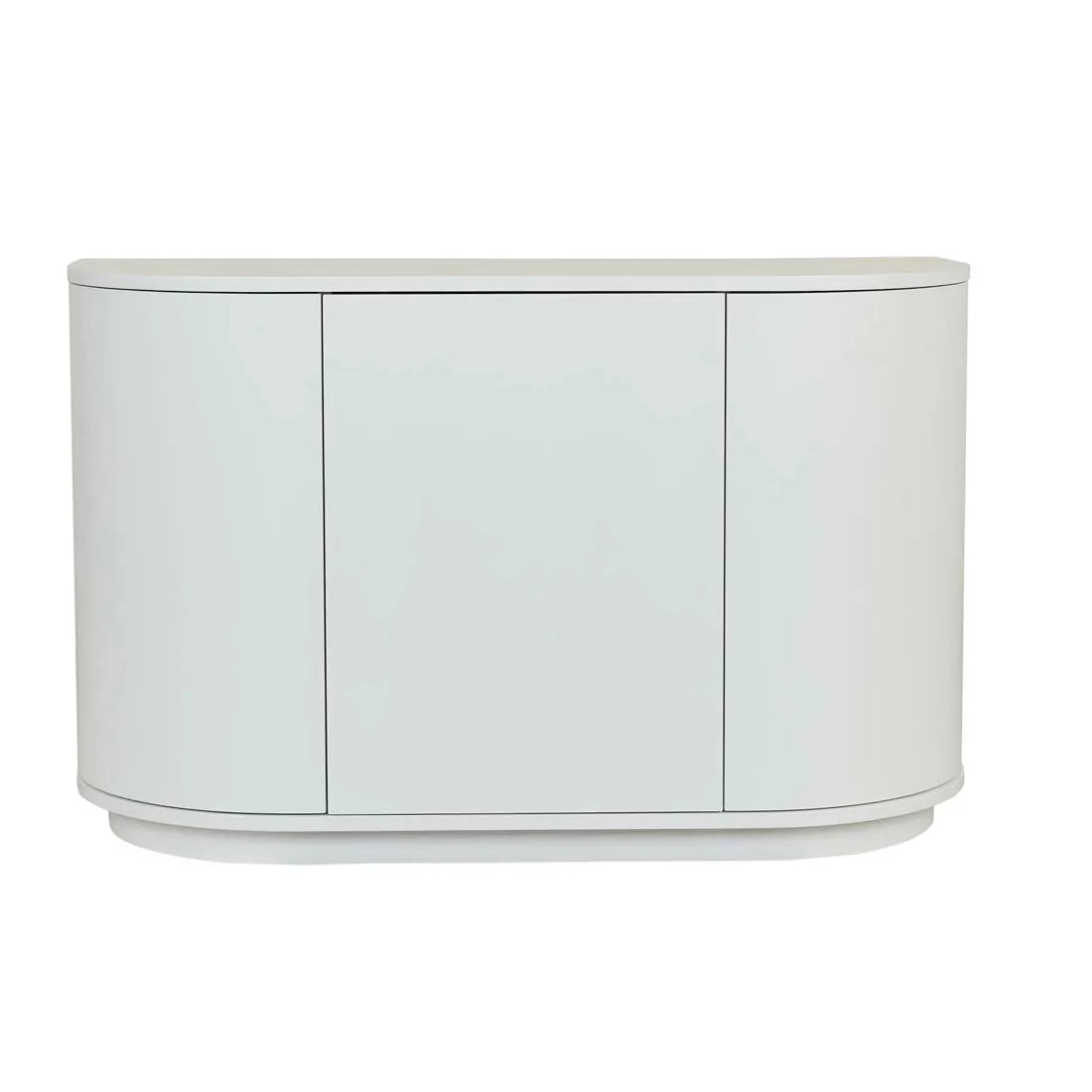 Oberon Crescent Storage Unit White Grain