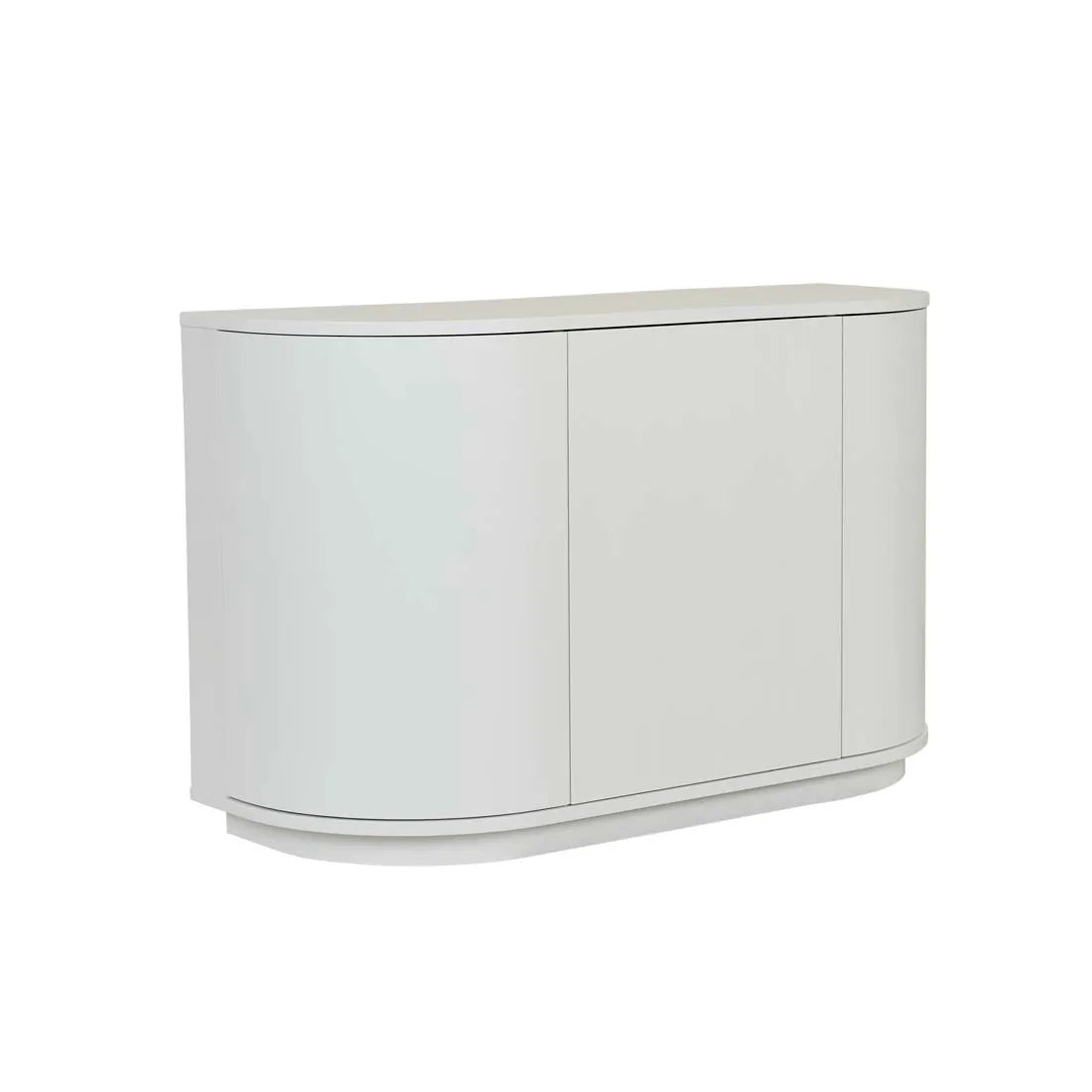 Oberon Crescent Storage Unit White Grain