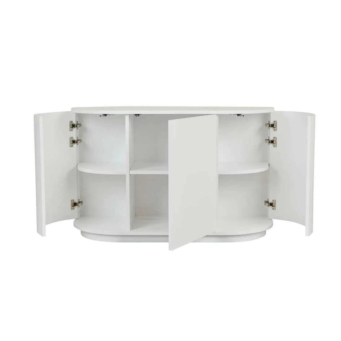 Oberon Crescent Storage Unit White Grain