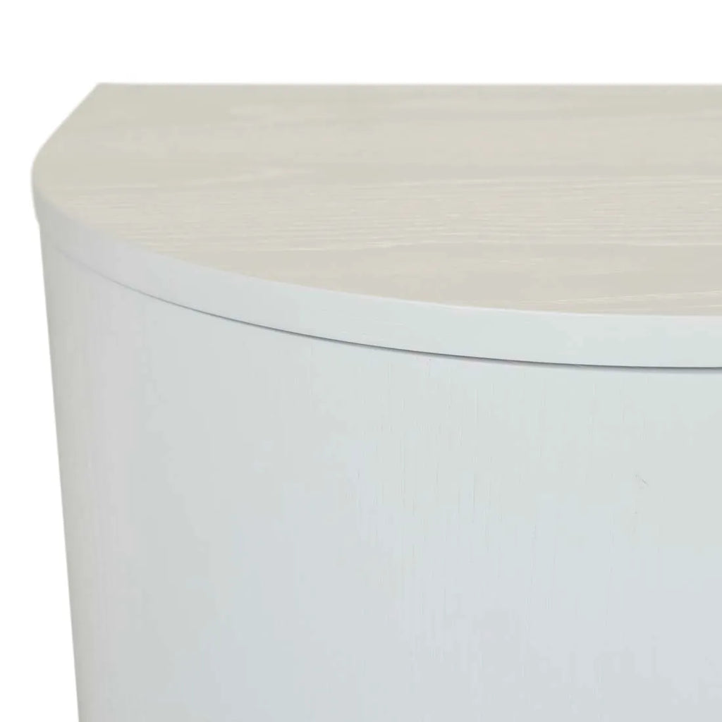 Oberon Crescent Storage Unit White Grain
