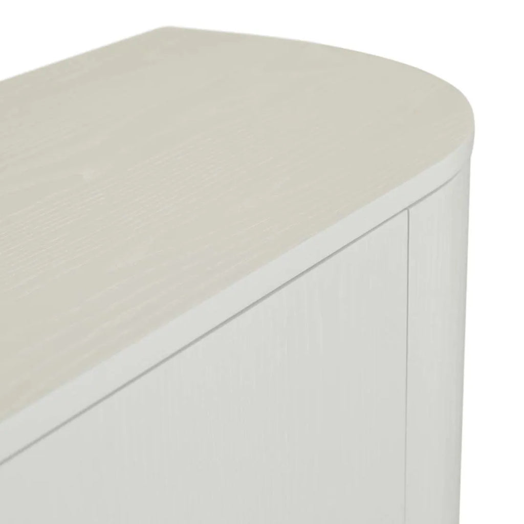 Oberon Crescent Storage Unit White Grain