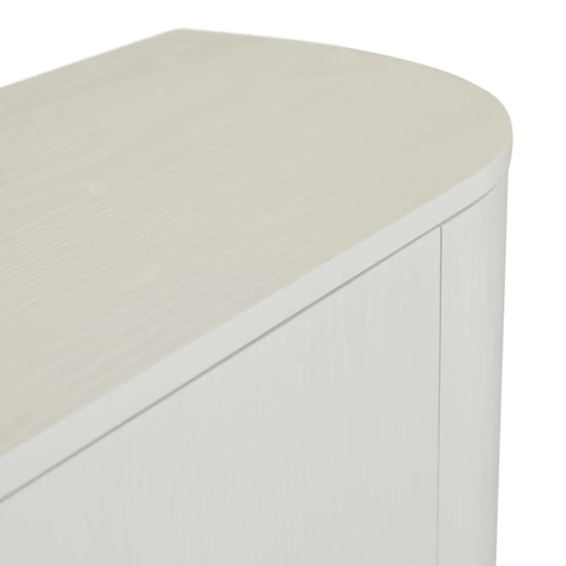 Oberon Crescent Storage Unit White Grain