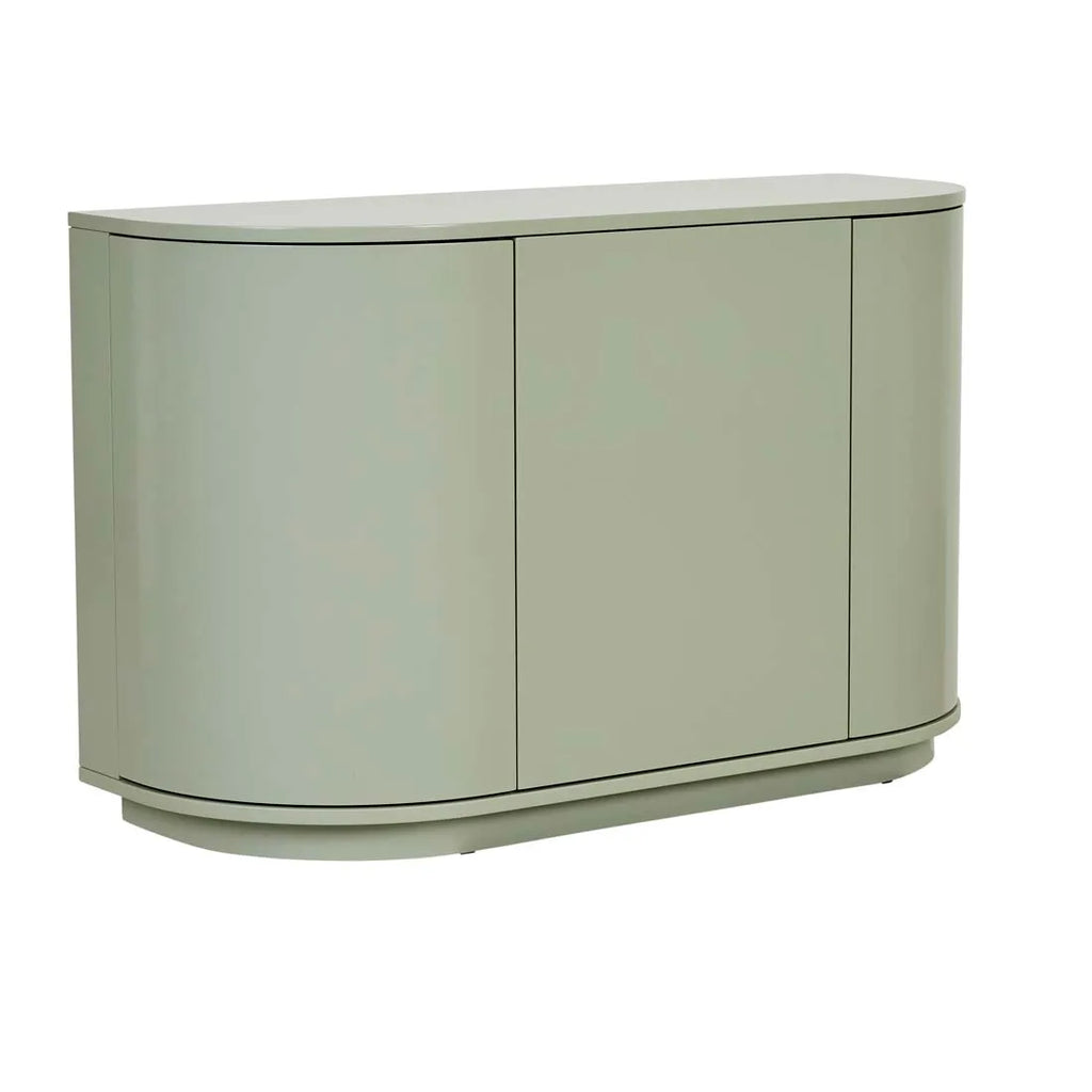 Oberon Crescent Storage Unit Gloss Sage