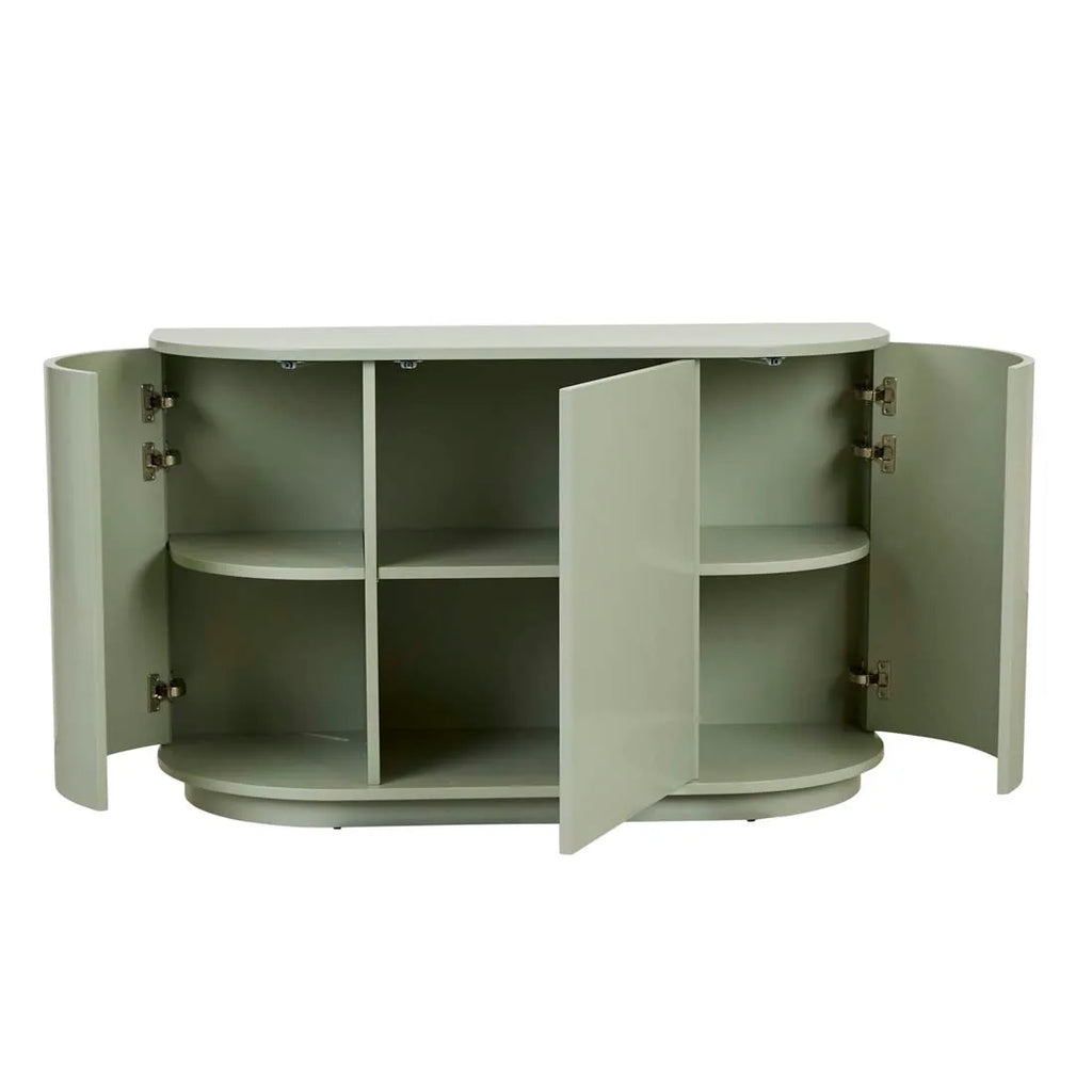 Oberon Crescent Storage Unit Gloss Sage