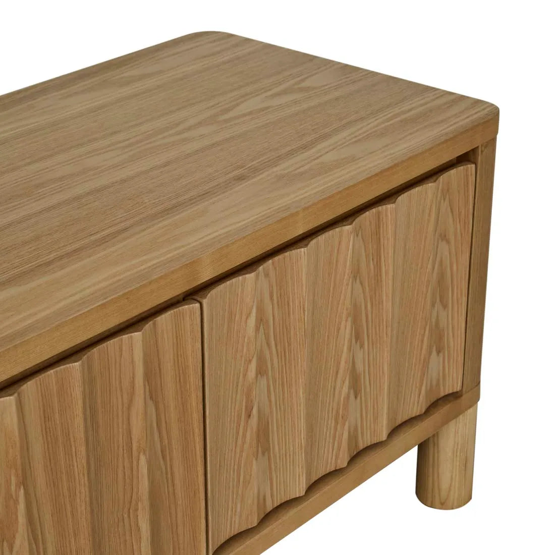 Oliver Fluted Entertainment Unit Natural