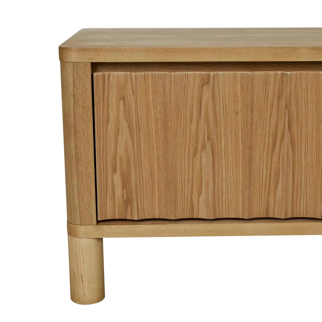 Oliver Fluted Entertainment Unit Natural