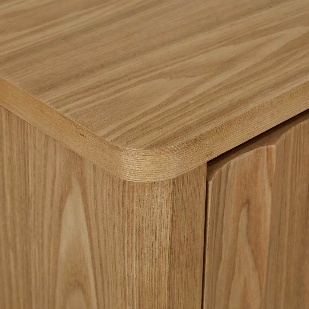 Oliver Fluted Entertainment Unit Natural