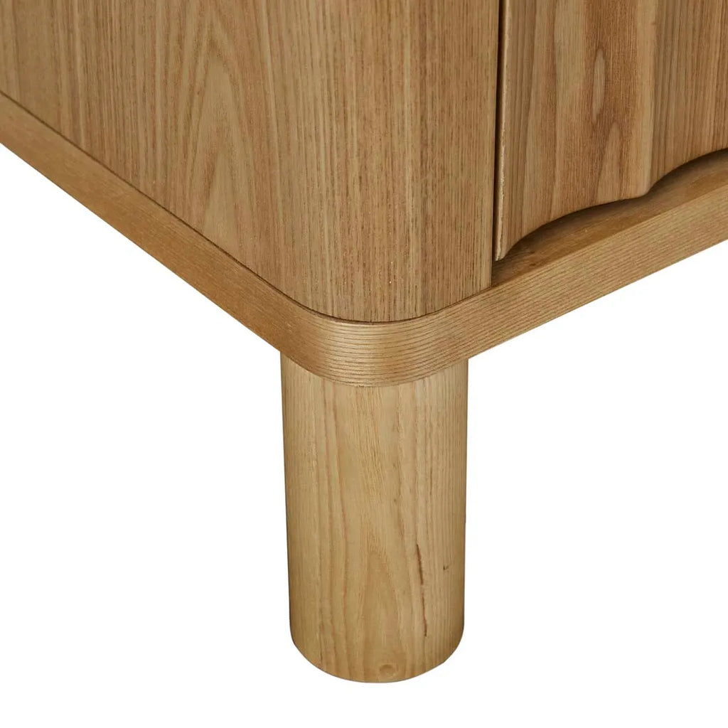 Oliver Fluted Entertainment Unit Natural