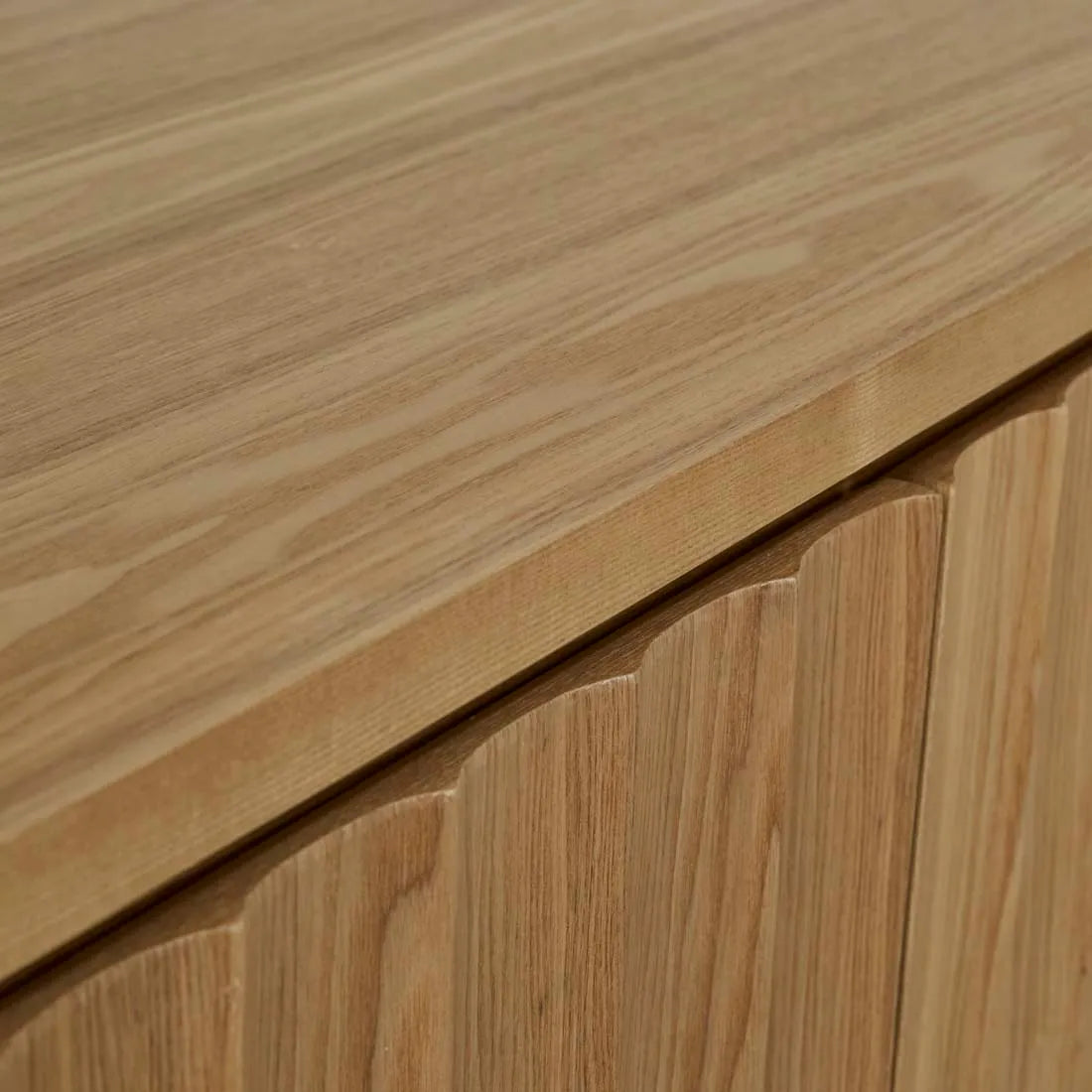 Oliver Fluted Entertainment Unit Natural