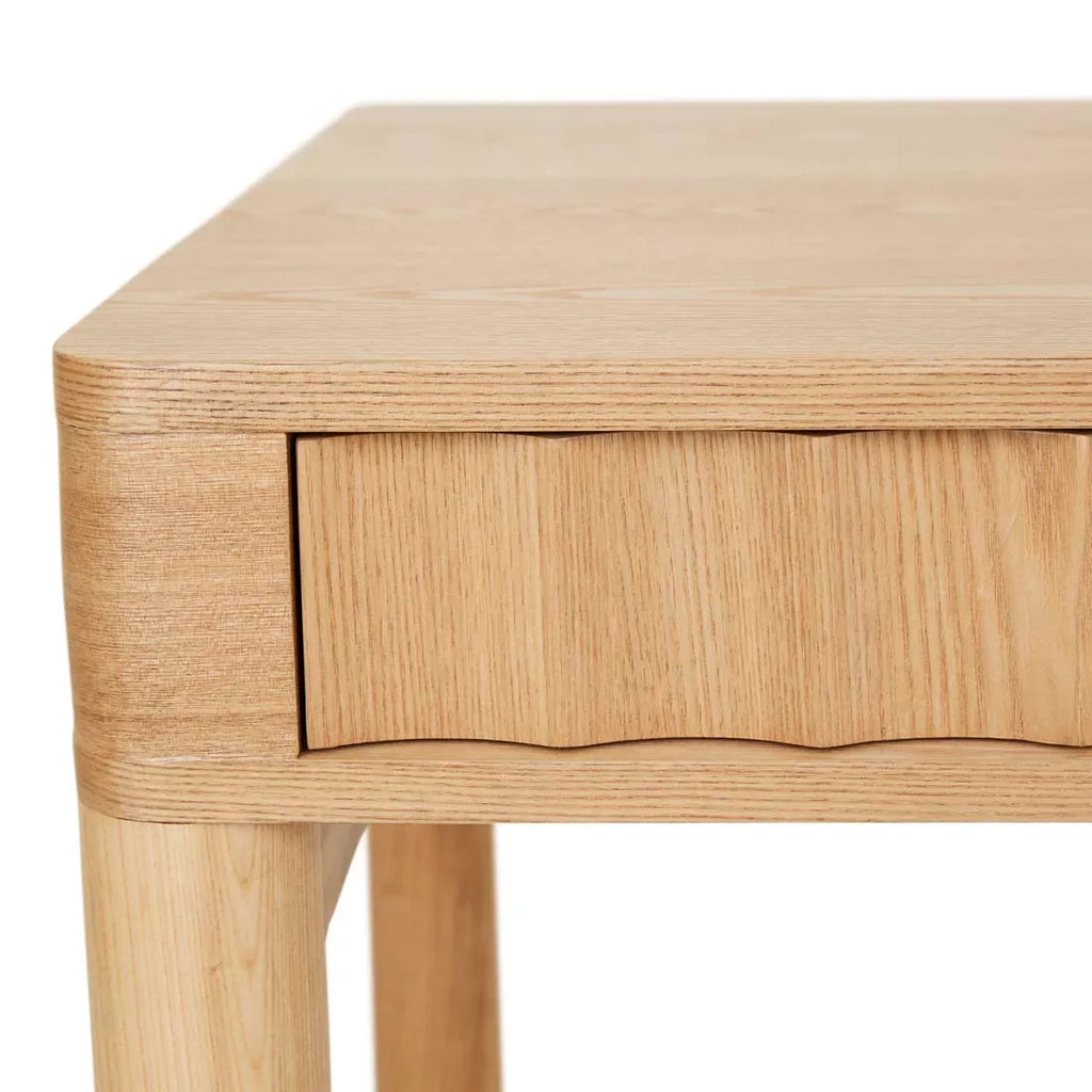 Oliver Fluted Desk Natural Ash