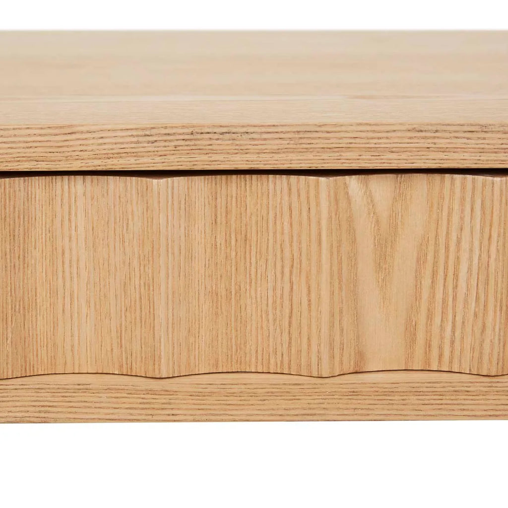 Oliver Fluted Desk Natural Ash